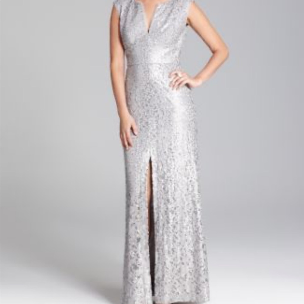 BCBG MAXAZRIA CAIN Sequin Formal Gown
